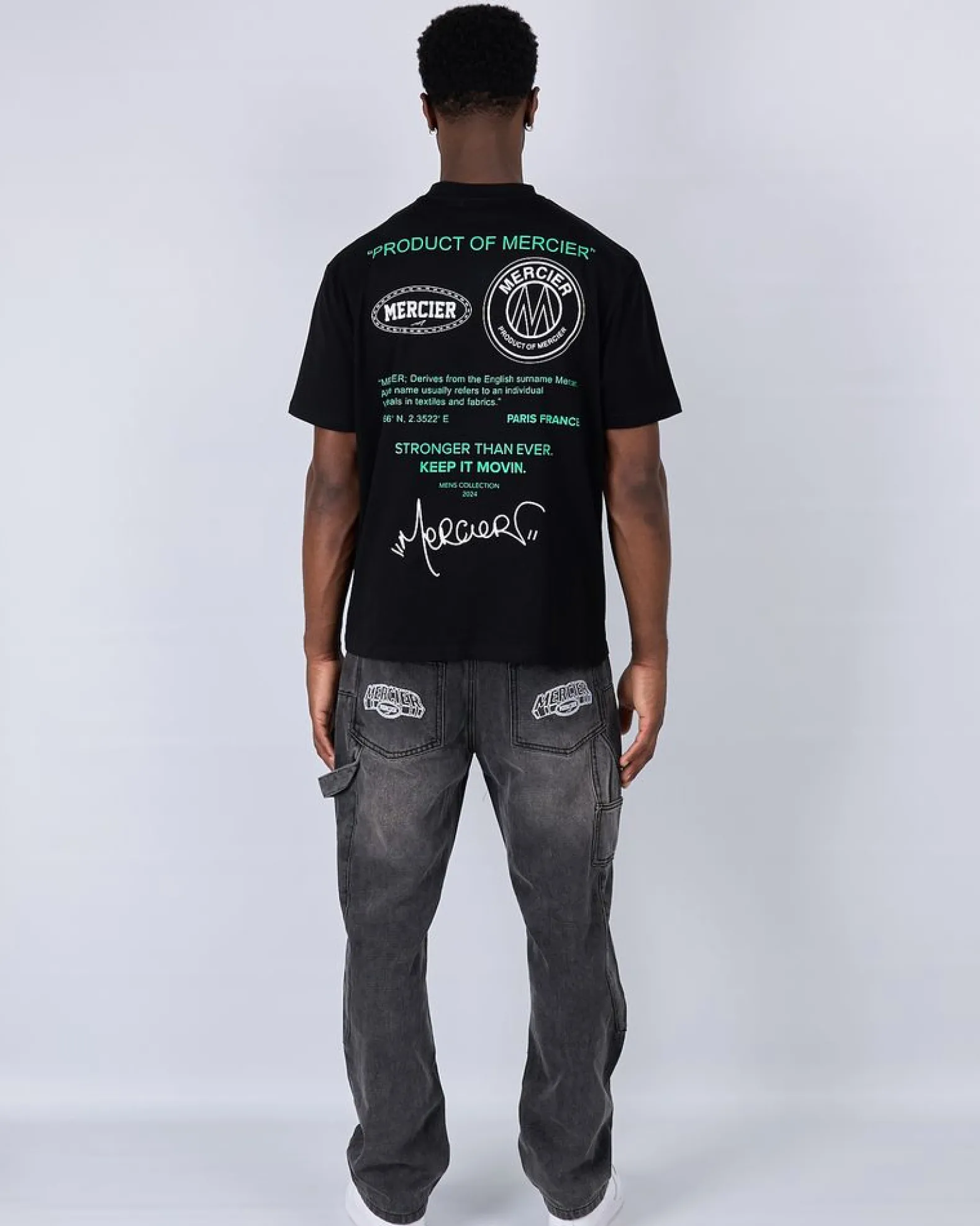 Black Green Caruso Relaxed Tshirt