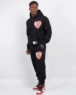 Black Mercier Heart Hoodie