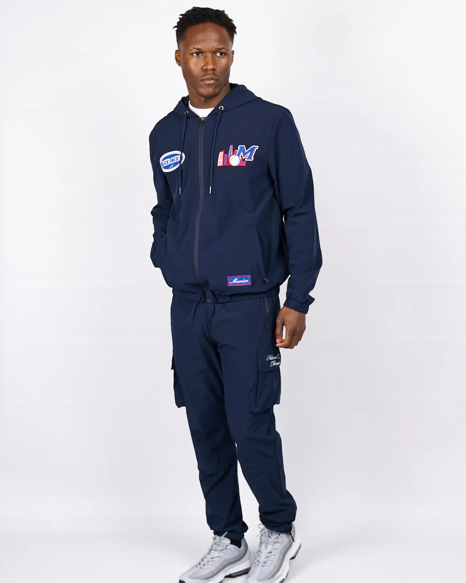 Navy Red Mercier Empire Cargos