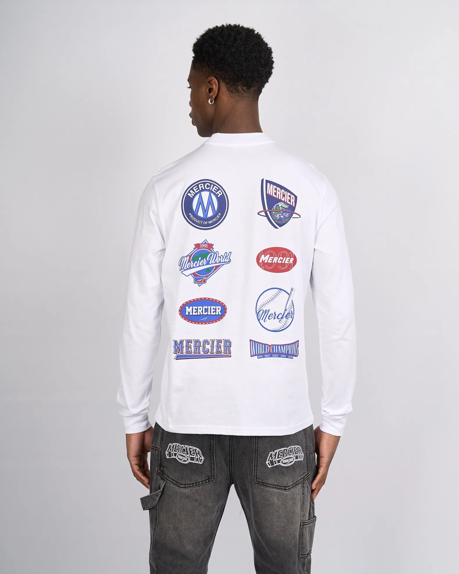 White Mercier The Series longsleeve Tshirt