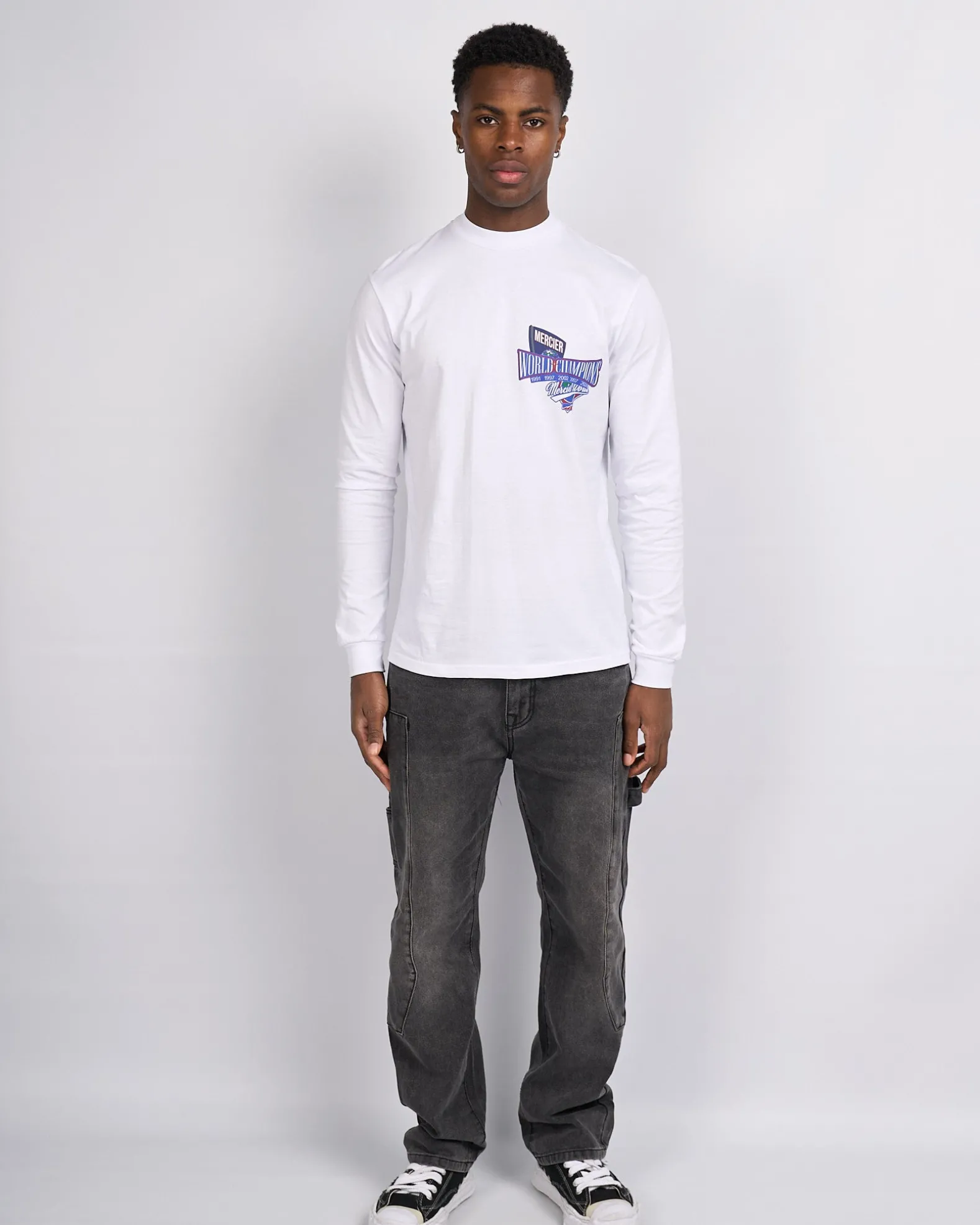 White Mercier The Series longsleeve Tshirt
