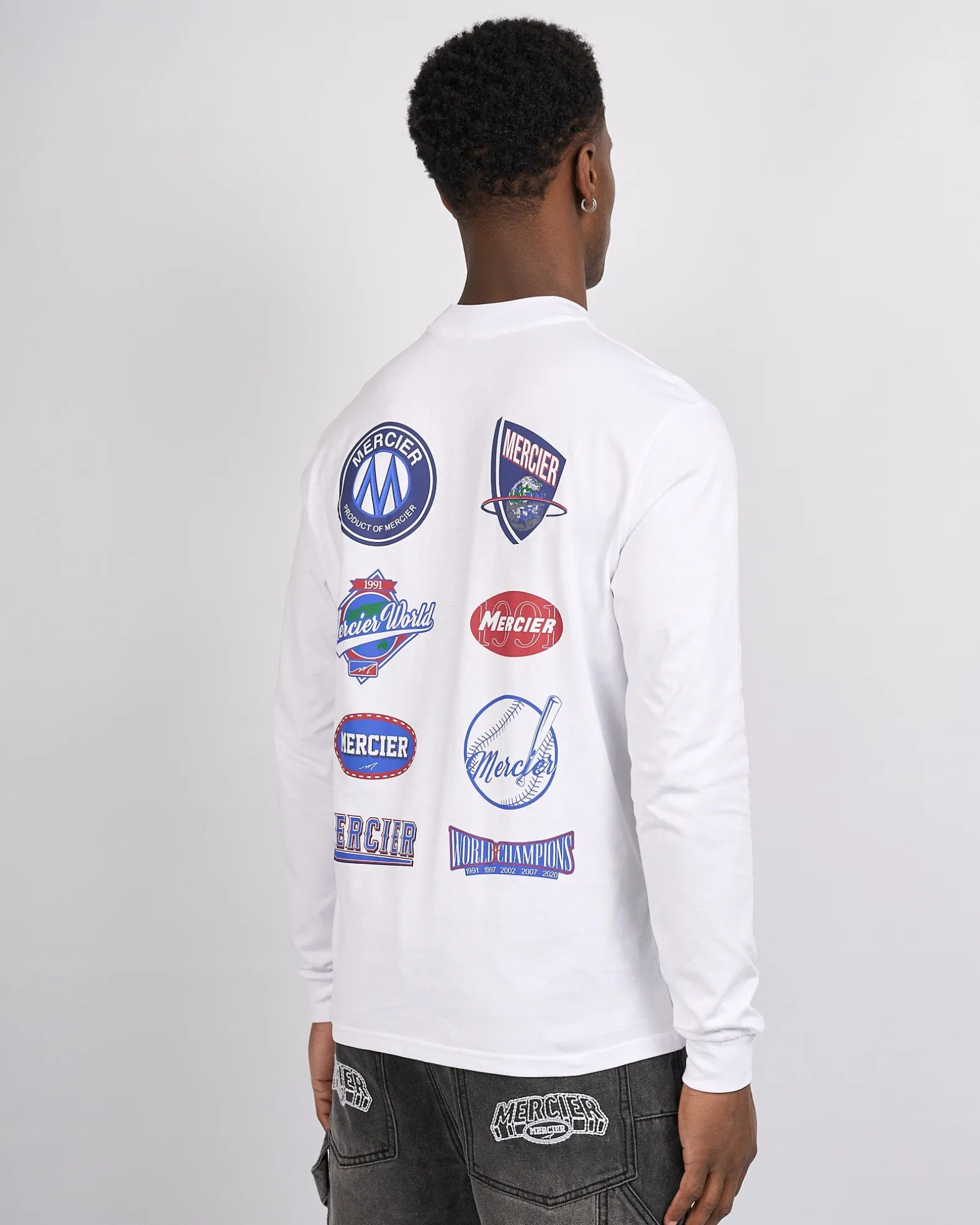 White Mercier The Series longsleeve Tshirt
