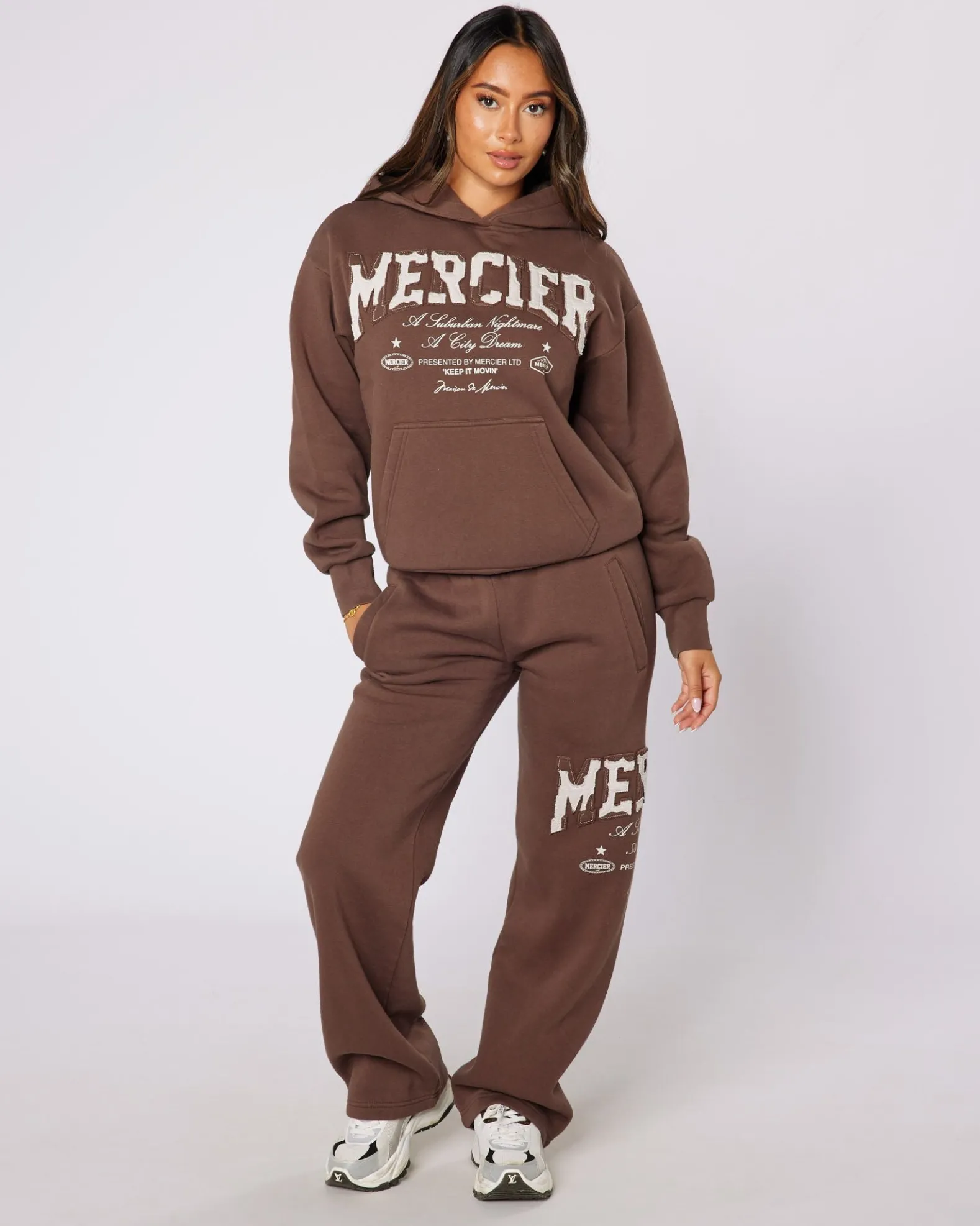 Womens Brown City Dreams Hoodie