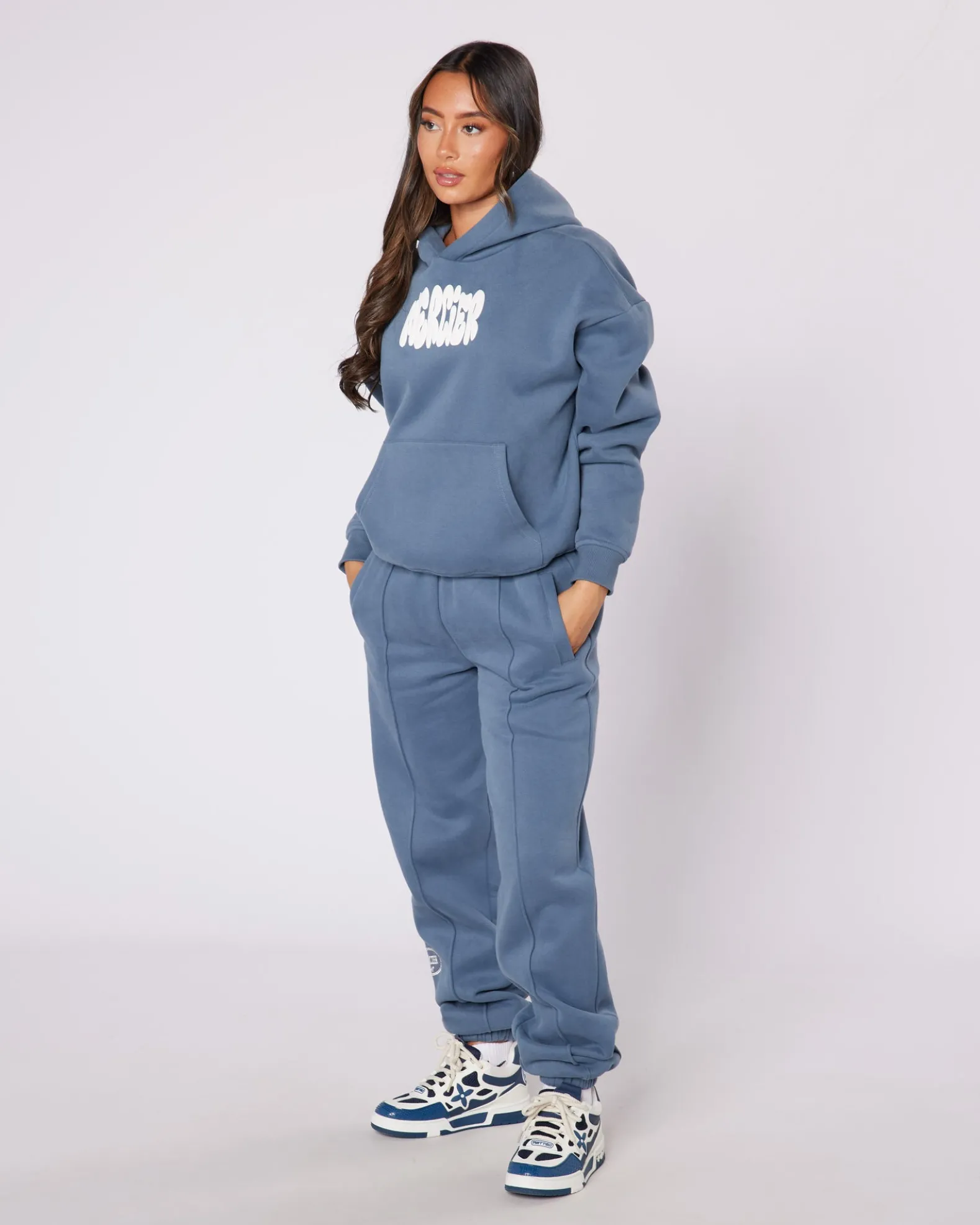 Womens Petrol Bubble Hoodie